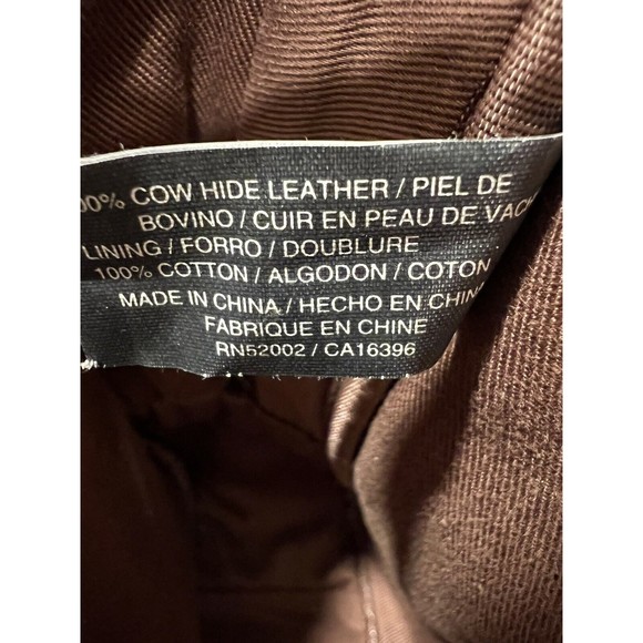 LIZ CLAIBORNE BROWN LEATHER BAG PURSE ORGANIZER - Picture 8 of 9